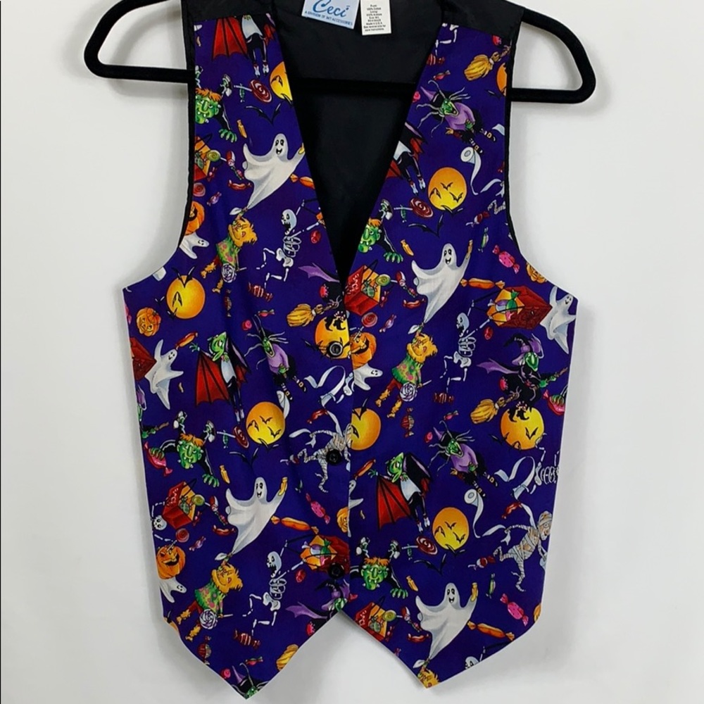 Ceci Halloween vest size M/L. tons of characters.